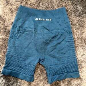 Alphalete Teal Seamless Workout Shorts